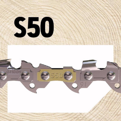 Oregon AdvanceCut S50 14 in. 50 links Chainsaw Chain