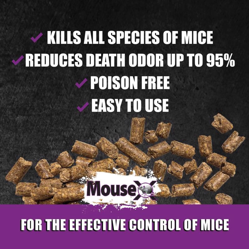 MouseX Non-Toxic Bait Pellets For Mice 1 lb 1 pk