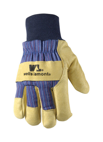 Wells Lamont Men's Cold Weather Work Gloves Tan/Blue XL 1 pk