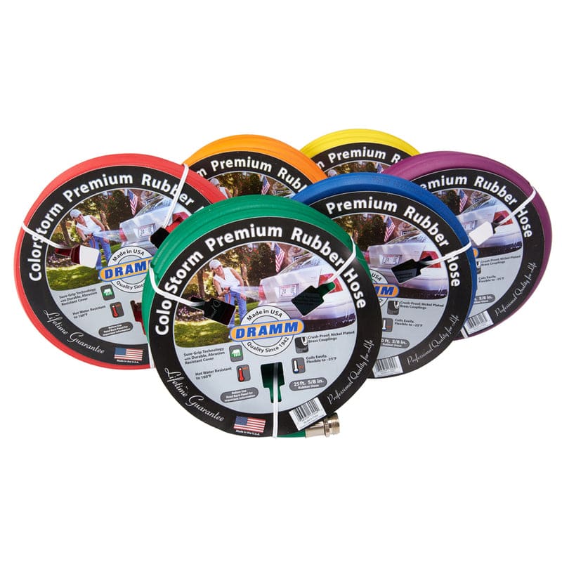 Dramm ColorStorm 5/8 in. D X 25 ft. L Heavy Duty Premium Grade Garden Hose Assorted