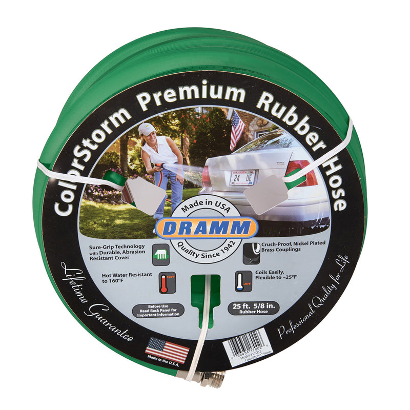 Dramm ColorStorm 5/8 in. D X 25 ft. L Heavy Duty Premium Grade Garden Hose Assorted