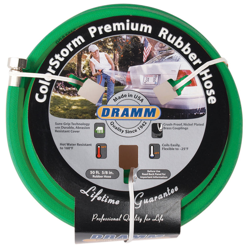 Dramm ColorStorm 5/8 in. D X 50 ft. L Heavy Duty Premium Grade Garden Hose Assorted