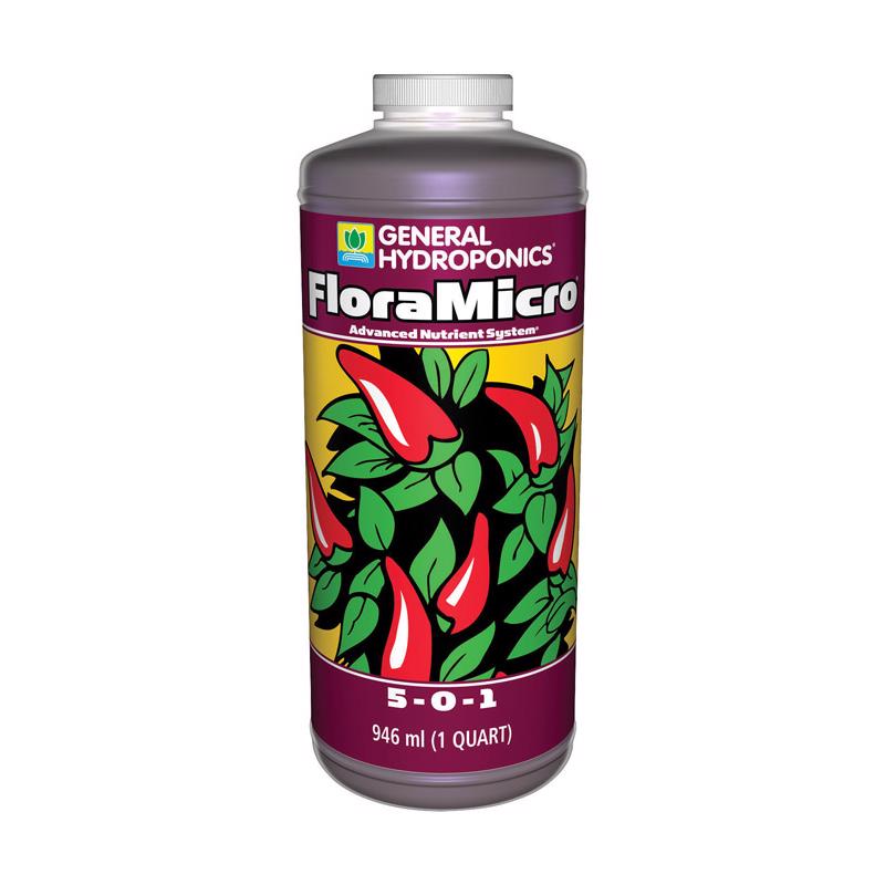 General Hydroponics Flora Micro Liquid Nutrient System 1 qt