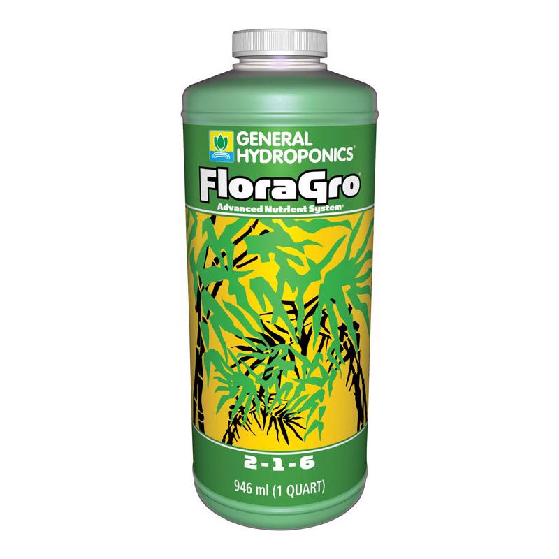 General Hydroponics FloraGro Organic Liquid Nutrient System 1 qt