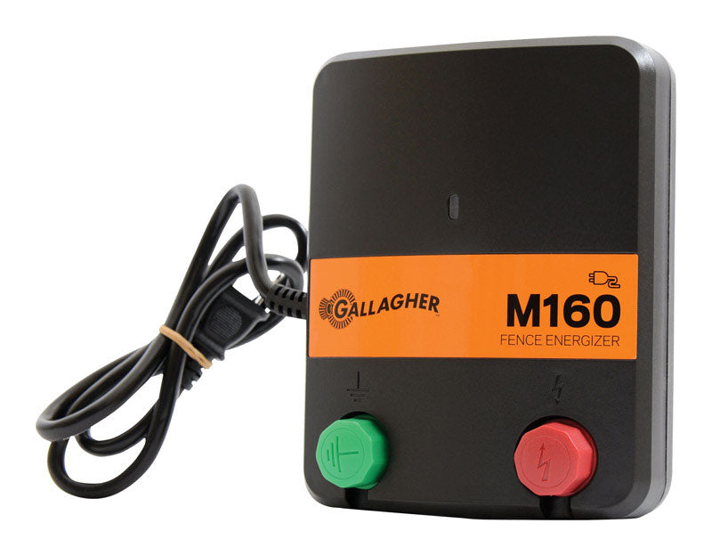 Gallagher M160 110 V Electric-Powered Fence Energizer 836352000 sq ft Black/Orange