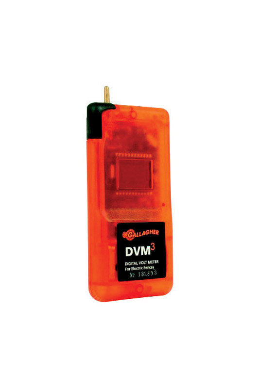 Gallagher 9 V Battery-Powered Digital Volt Meter Orange