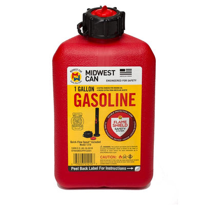 Midwest Can FlameShield Safety System Plastic Gas Can 1 gal