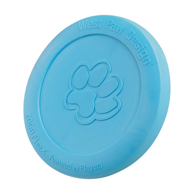 West Paw Zogoflex Blue Plastic Zisc Disc Frisbee Large in. 1 pk