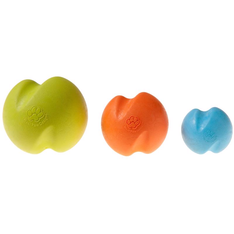 West Paw Zogoflex Orange Plastic Jive Ball Dog Toy Small in. 1 pk