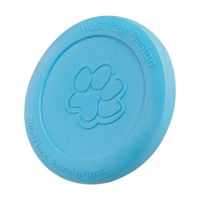 West Paw Zogoflex Blue Plastic Zisc Disc Frisbee Small 1 pk