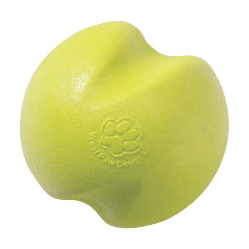 West Paw Zogoflex Green Plastic Jive Ball Dog Toy Large 1 pk