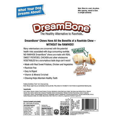 DreamBone Chicken/Sweet Potato Chews For Dogs 24 pk