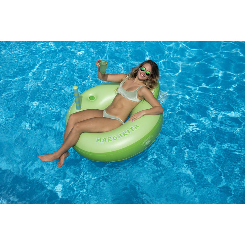 Swimline Green Vinyl Inflatable Margarita Ring Pool Float
