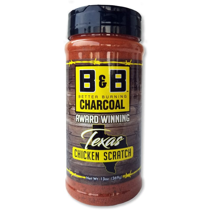 B&B Charcoal Texas Chicken Scratch Seasoning Rub 13 oz