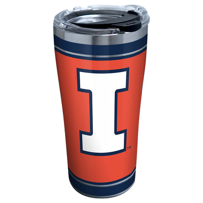 Tervis Collegiate 20 oz Illinois Fighting Illini Multicolored BPA Free Tumbler with Lid