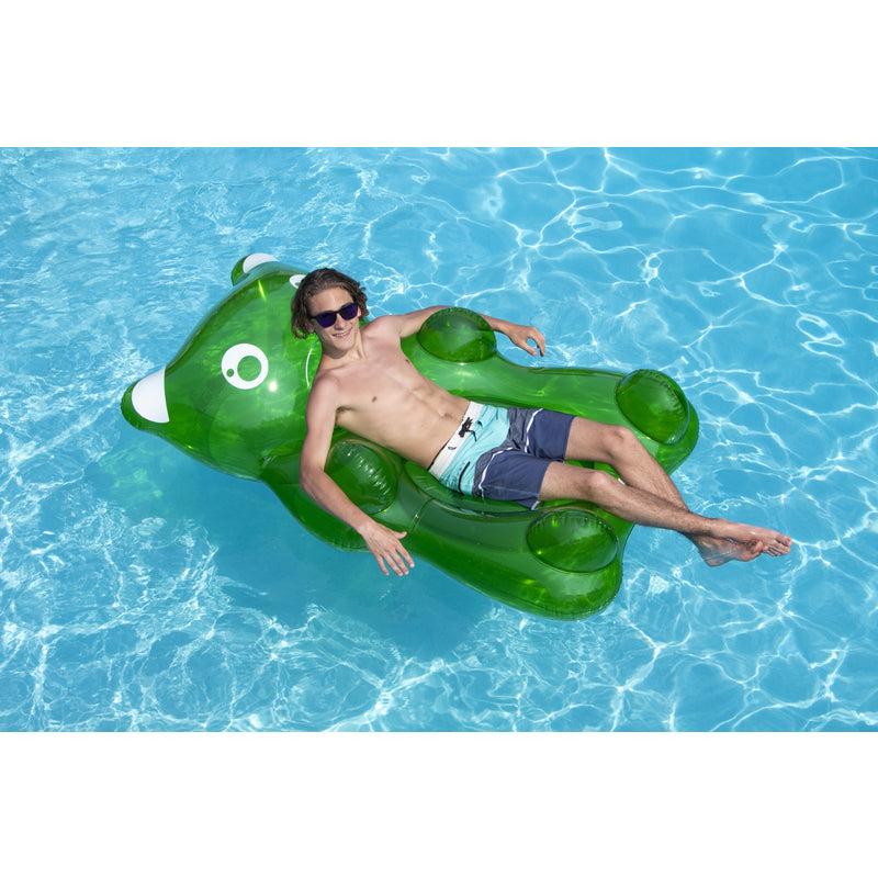 International Leisure Assorted Plastic Inflatable Gummy Bear Pool Float