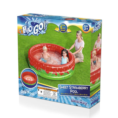 Bestway H2O Go 103 gal Round Inflatable Pool 15 in. H X 63 in. W X 63 in. L