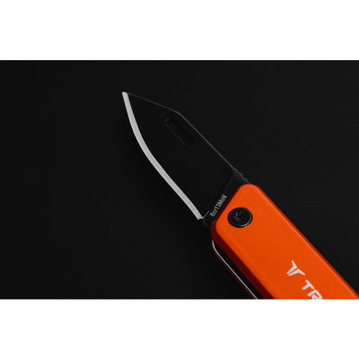 True Orange 8CR13MOV Stainless Steel 4.5 in. Modern Folding Knife