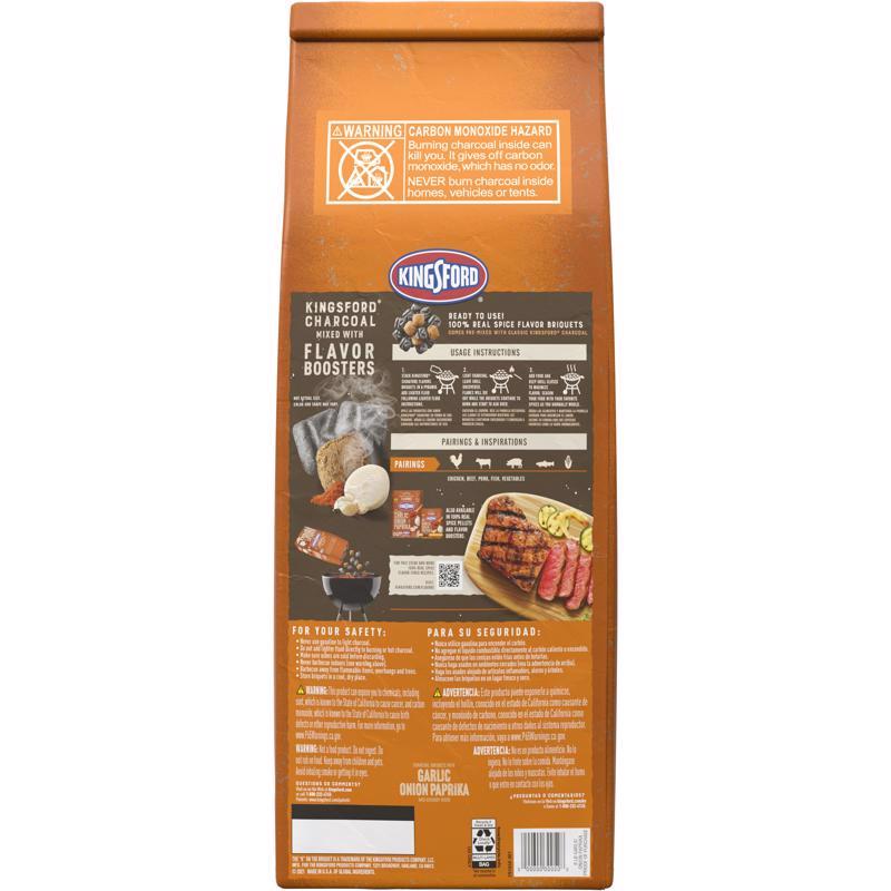 Kingsford Signature Flavors All Natural Garlic Onion Paprika Charcoal Briquettes 8 lb