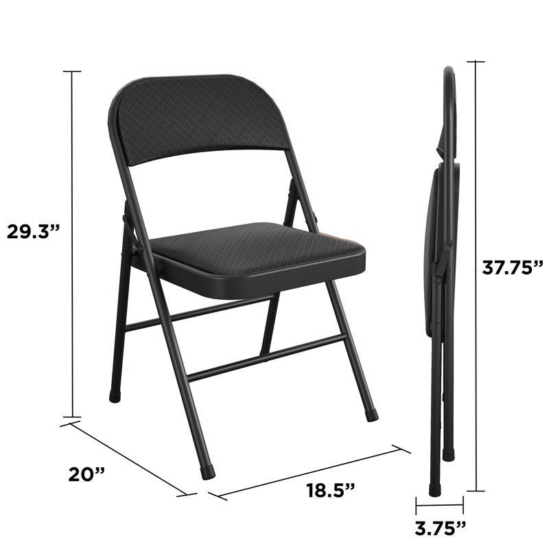 Cosco Black Fabric XL Folding Chair 1