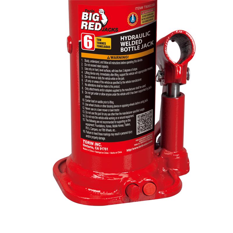 Torin Big Red Hydraulic 12000 lb Automotive Bottle Jack