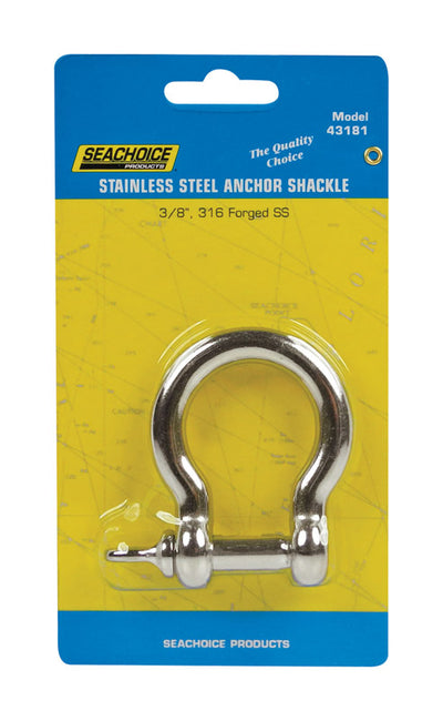 Seachoice Polished Stainless Steel 1 in. L X 3/8 in. W Shackle 1 pk