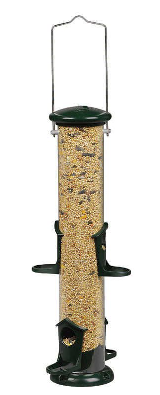 Audubon Wild Bird 2 lb Metal Tube Bird Feeder 4 ports