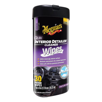 Meguiar's Quik Interior Detailer Multi-Surface Cleaner Wipes 30 ct