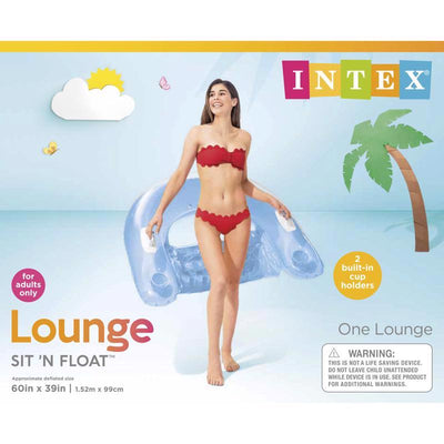 Intex Sit 'N Float Assorted Vinyl Inflatable Floating Lounger