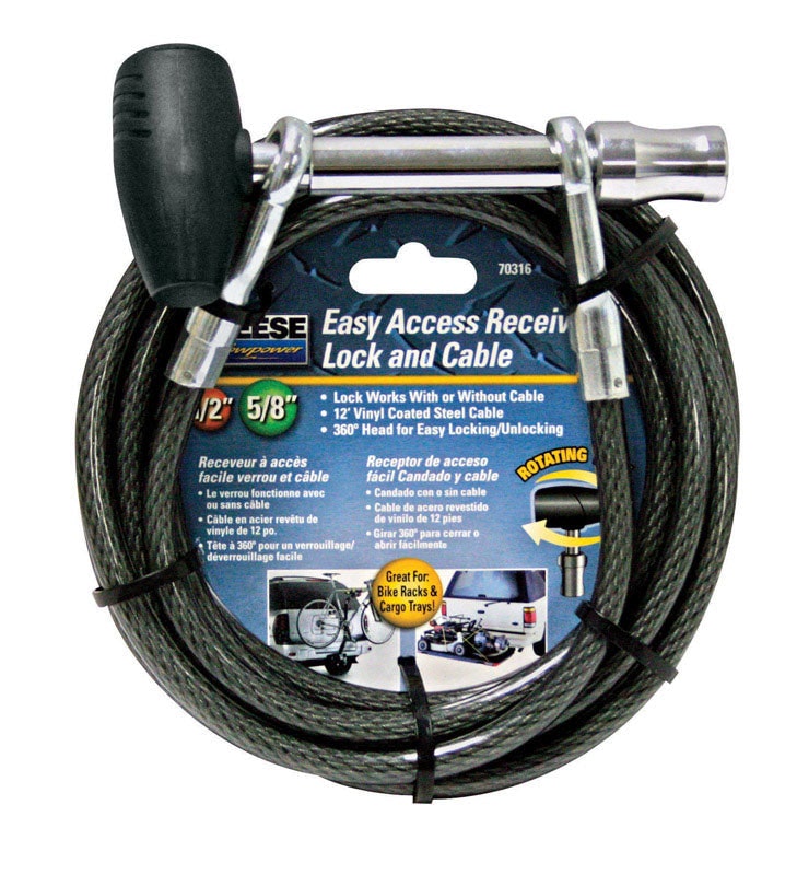 Reese Towpower 2.66 lb. cap. Receiver Lock and Cable