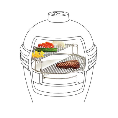 Kamado Joe 18 in. Classic I Charcoal Kamado Grill and Smoker Red