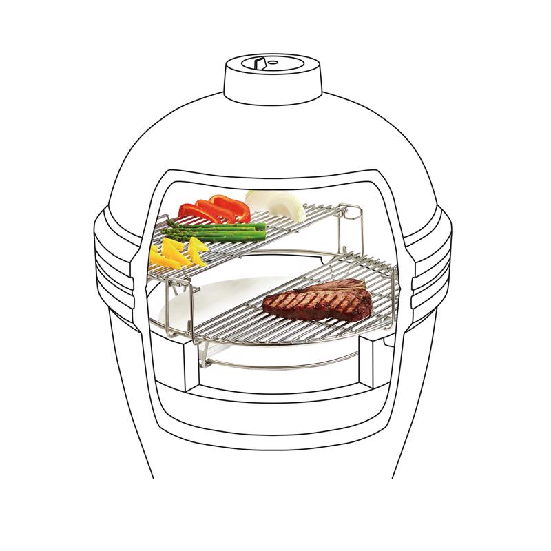 Kamado Joe 18 in. Classic I Charcoal Kamado Grill and Smoker Red