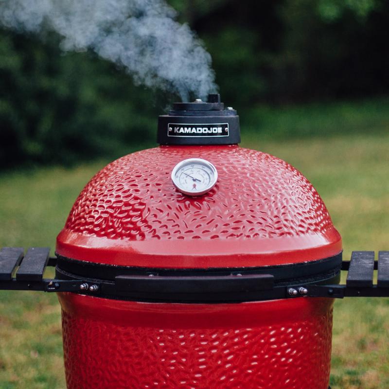 Kamado Joe 18 in. Classic I Charcoal Kamado Grill and Smoker Red