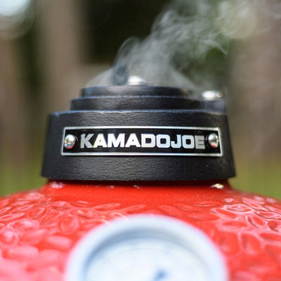 Kamado Joe 13.5 in. Joe Jr. Charcoal Kamado Grill and Smoker Red