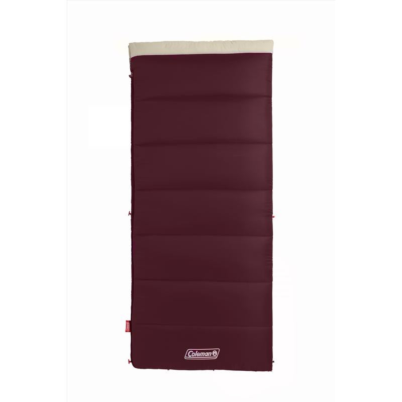 Coleman Autumn Glen Burgundy Sleeping Bag 2 in. H X 33 in. W X 75 in. L 1 pk