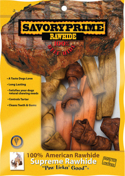 Savory Prime All Size Dogs Adult Rawhide Bone Beef 1 pk