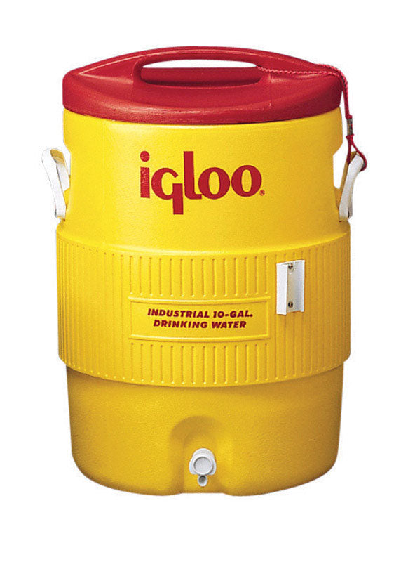 Igloo Industrial Red/Yellow 10 gal Water Cooler