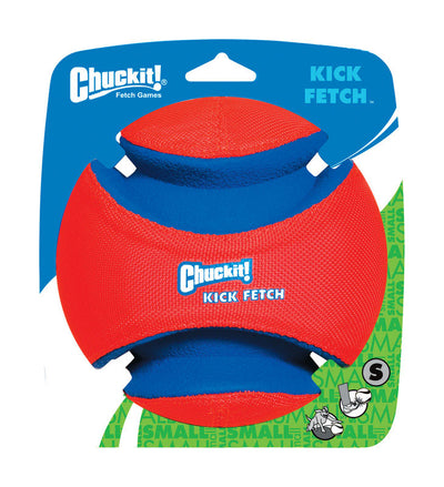 Chuckit! Blue/Orange Rubber Kick Fetch Ball Dog Toy Small 1 pk