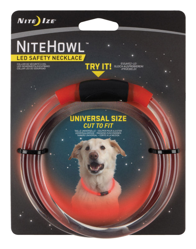Nite Ize NiteHowl Red Plastic Dog Collar
