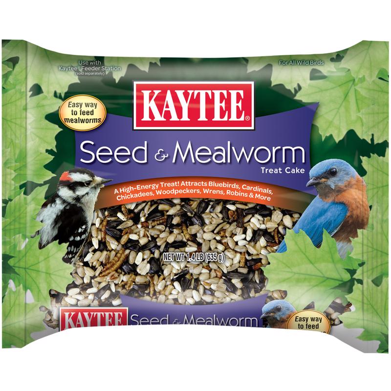 Kaytee Assorted Species Seed and Mealworm Seed Cake 1.4 lb