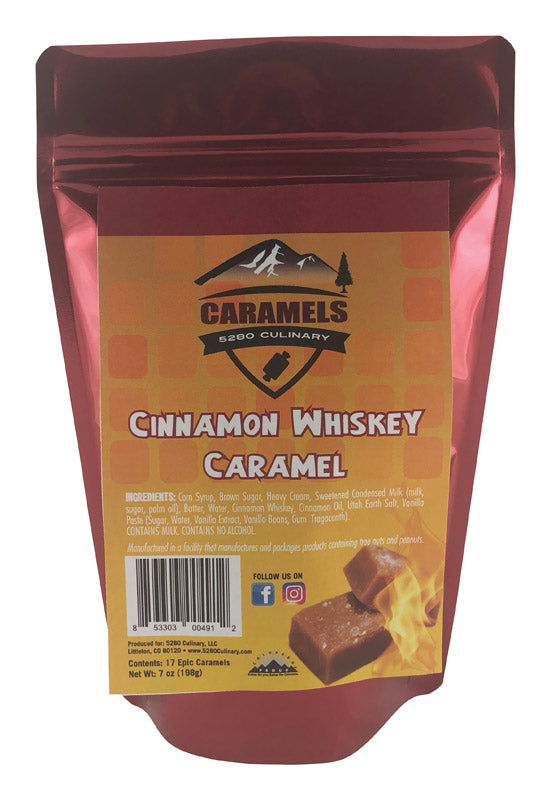 5280 Culinary BBQ Provisions Cinnamon Whiskey Caramels 7 oz