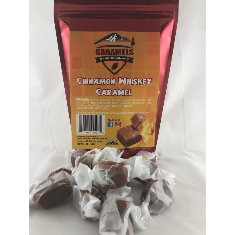 5280 Culinary BBQ Provisions Cinnamon Whiskey Caramels 7 oz