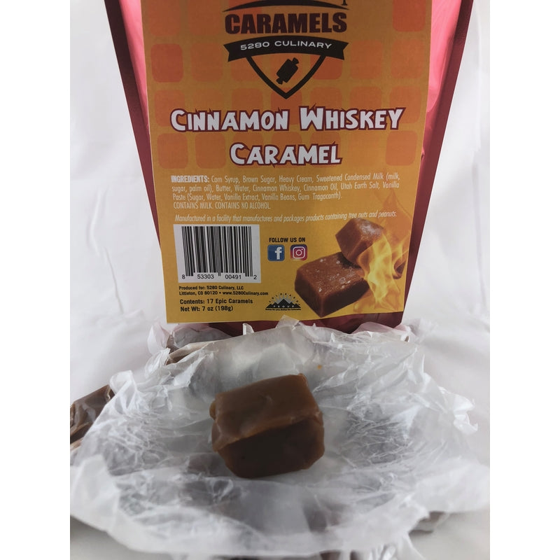 5280 Culinary BBQ Provisions Cinnamon Whiskey Caramels 7 oz