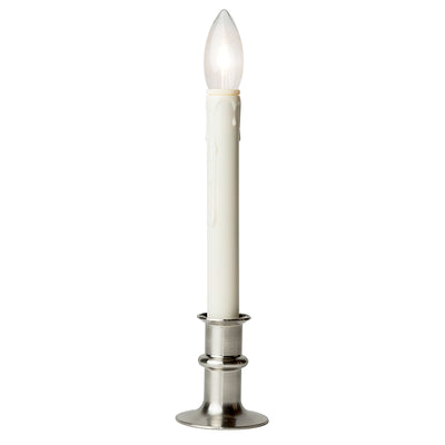 Celestial Lights White no scent Scent Battery Operated Taper Flameless Flickering Candle