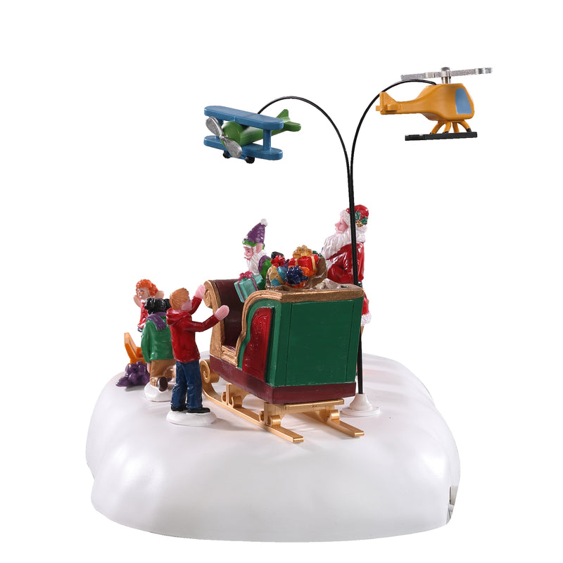 Lemax Multicolored Jolly Toys Santa & Children Table Decor 6.46 in.