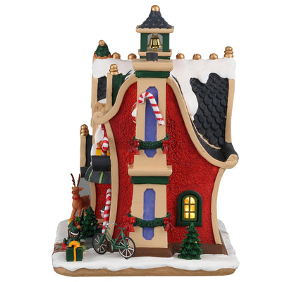 Lemax Multicolored St. Nick's Elf Academy Christmas Village 7.87 in.