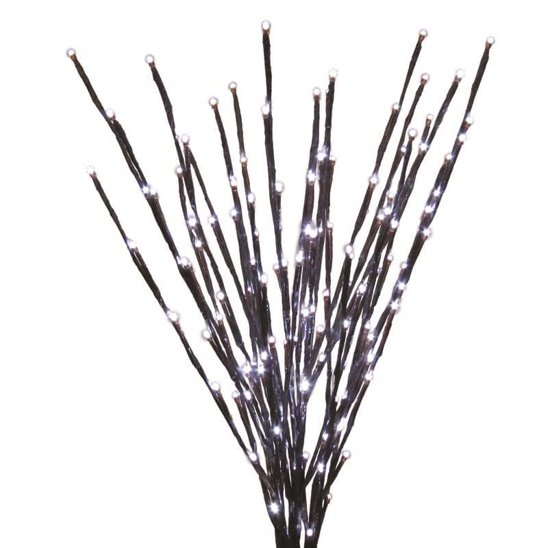 Celebrations Platinum LED Pure White 32 in. Light Burst Yard Decor