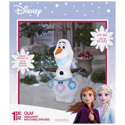 Gemmy LED Frozen 3.5 ft. Frozen 2 Olaf Ornament String Inflatable