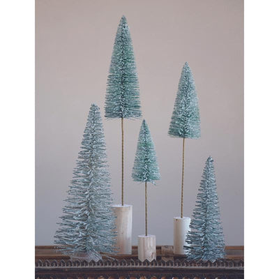 Creative Co-Op Green Poplar Tree Indoor Christmas Decor 15.75 in.