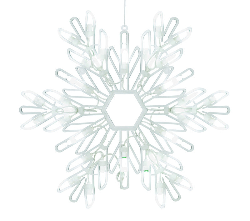 Celebrations LED White Snowflake Indoor Christmas Decor